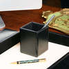 Dacasso Black Bonded Leather Pencil Cup AG-1410